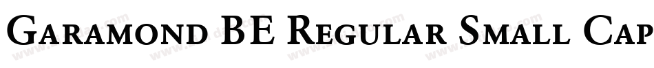 Garamond BE Regular Small Caps & Oldstyle Figures字体转换